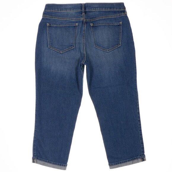 Old Navy Sweetheart Crop Jeans Size 6 Womens Cuffed Stretch Measures 31 x 21 - Picture 3 of 8